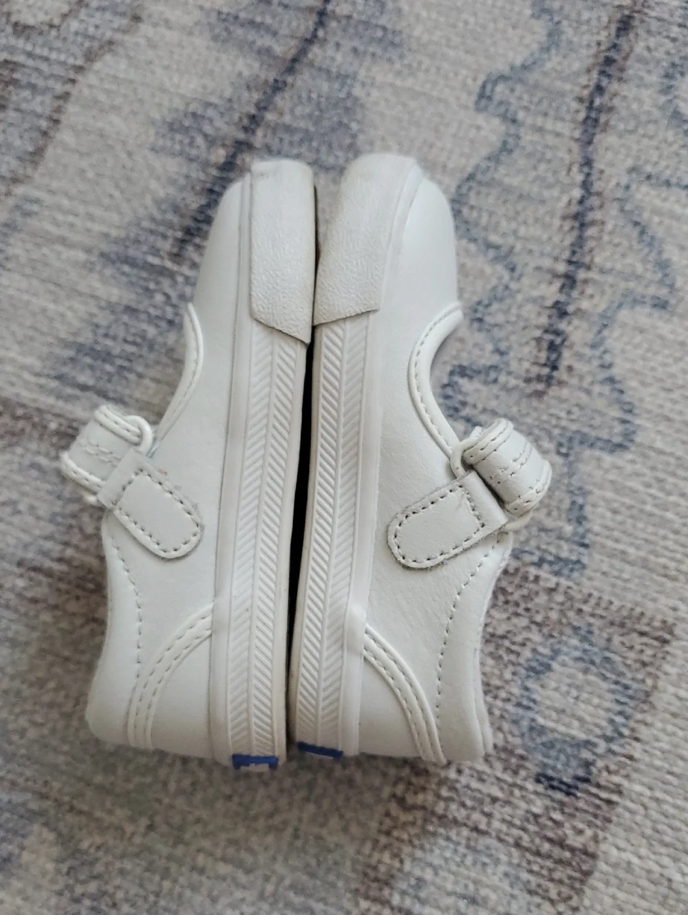 Keds Baby Girls Mary Jane Ella White Leather Sneakers Sz5